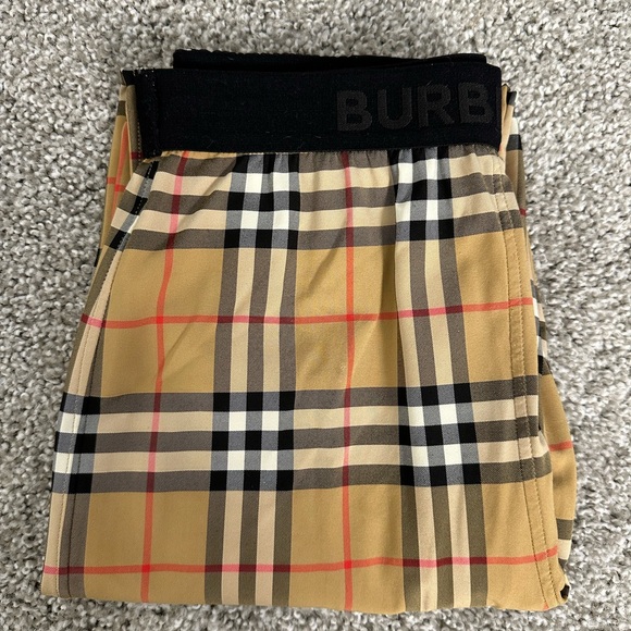 Burberry Leggings - Check Stretch Jersey Leggings